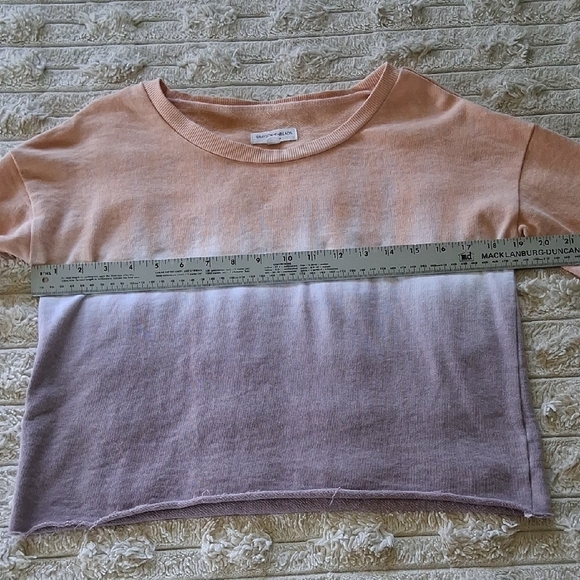 Grayson Threads Pink and Gray Long Sleeve Crop Sweatshirt - Picture 4 of 6